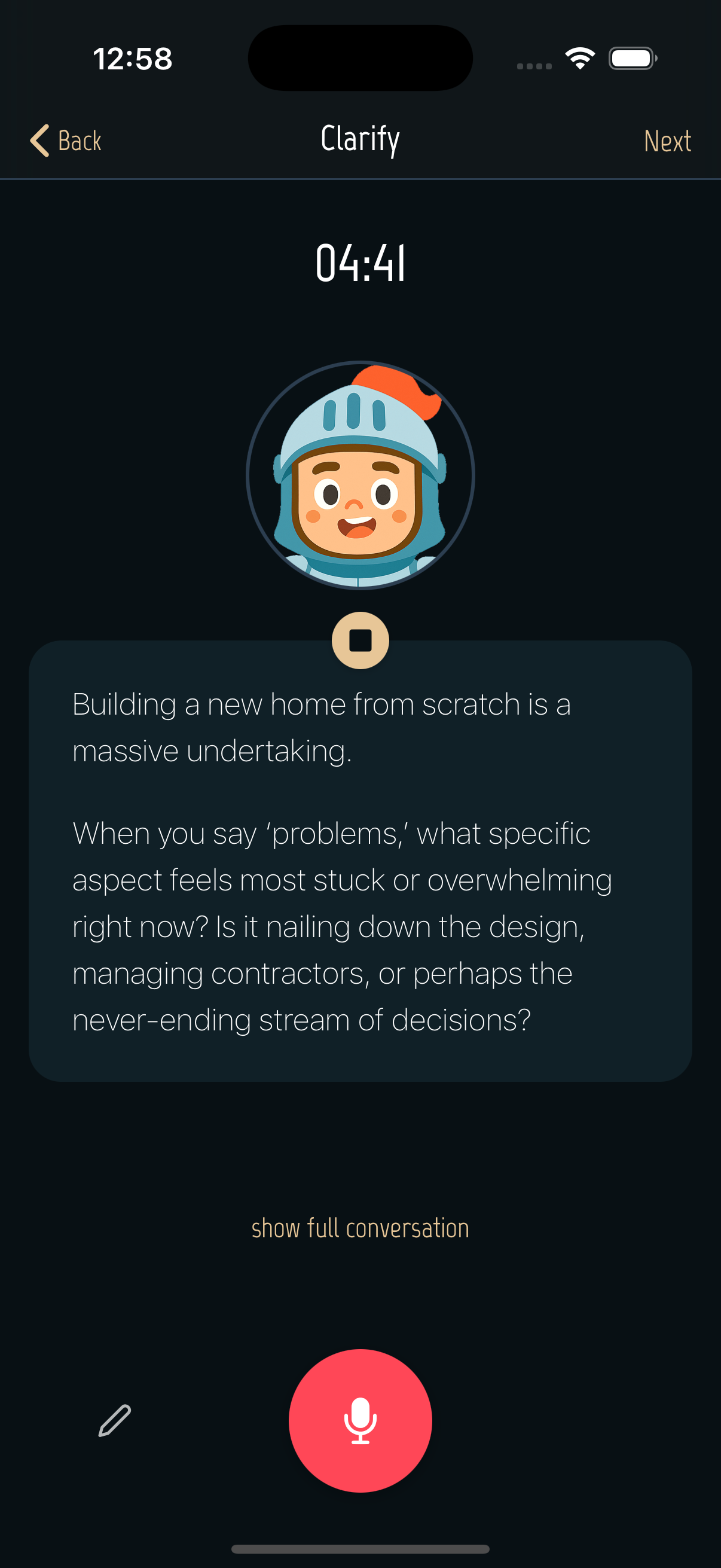 PushThroo App - Clarify Feature